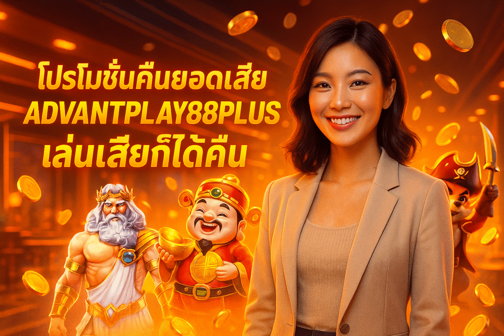 โปรโมชั่นคืนยอดเสีย ADVANTPLAY88PLUS เล่นเสียก็ได้คืน