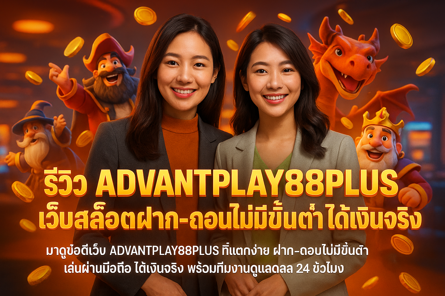 รีวิว ADVANTPLAY88PLUS เว็บสล็อตฝาก-ถอนไม่มีขั้นต่ำ ได้เงินจริง